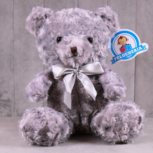 oso floral gris de peluche Y549-8