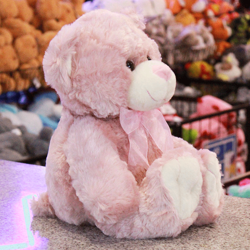 oso premium rosa de peluche B006/ROSA-1