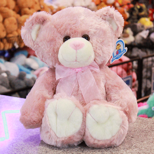 oso premium rosa de peluche B006/ROSA-3