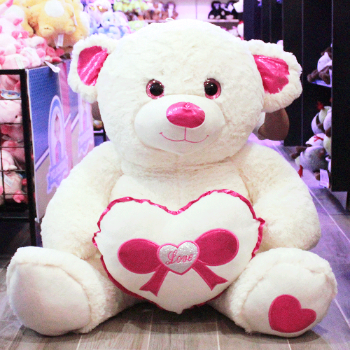 oso rechoncho corazon rosa A124-1