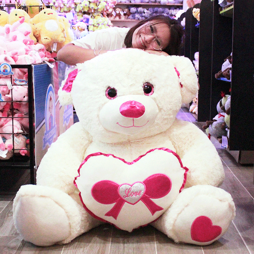 oso rechoncho corazon rosa A124-3