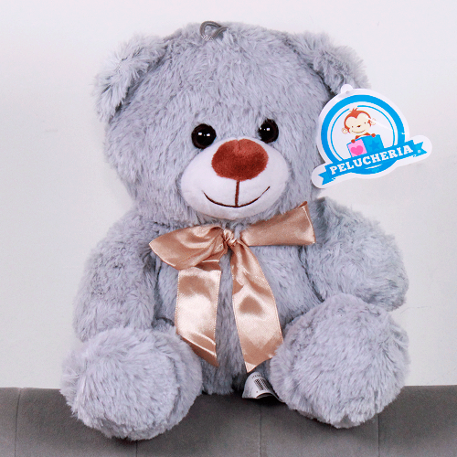oso te gris de peluche A093-9
