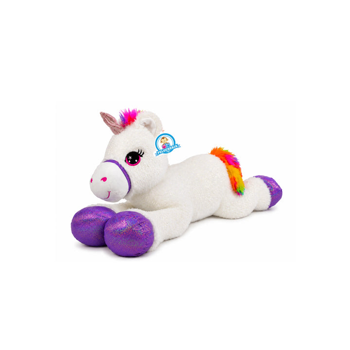 Unicornio de peluche Arcoiris Blanco 60 cm