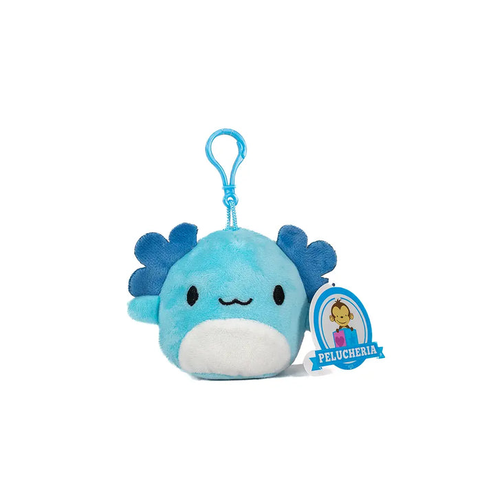 Set de 6 Piezas Llavero Ajolote de peluche 8 cm