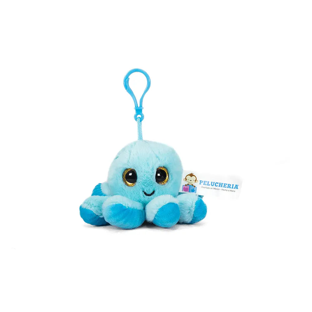 Set de 12 Piezas Llavero Pulpo de peluche 7 cm