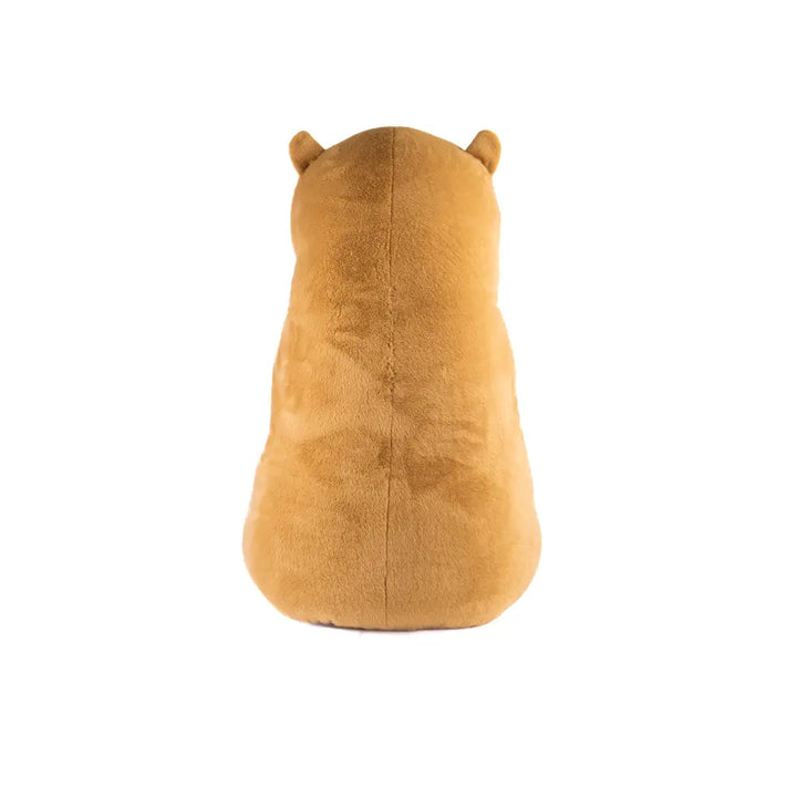 Capibara de peluche gigante, color café extra suave