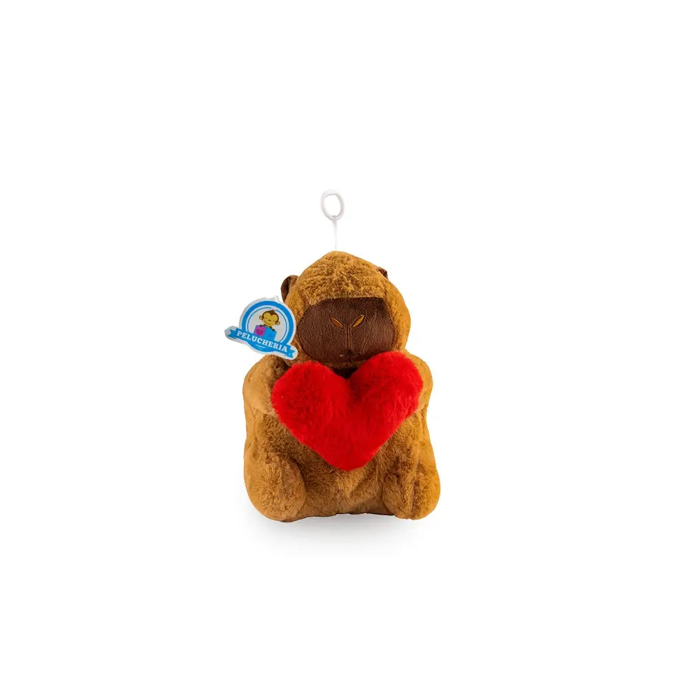 Set de 12 Piezas Capibara de peluche Love 22 cm