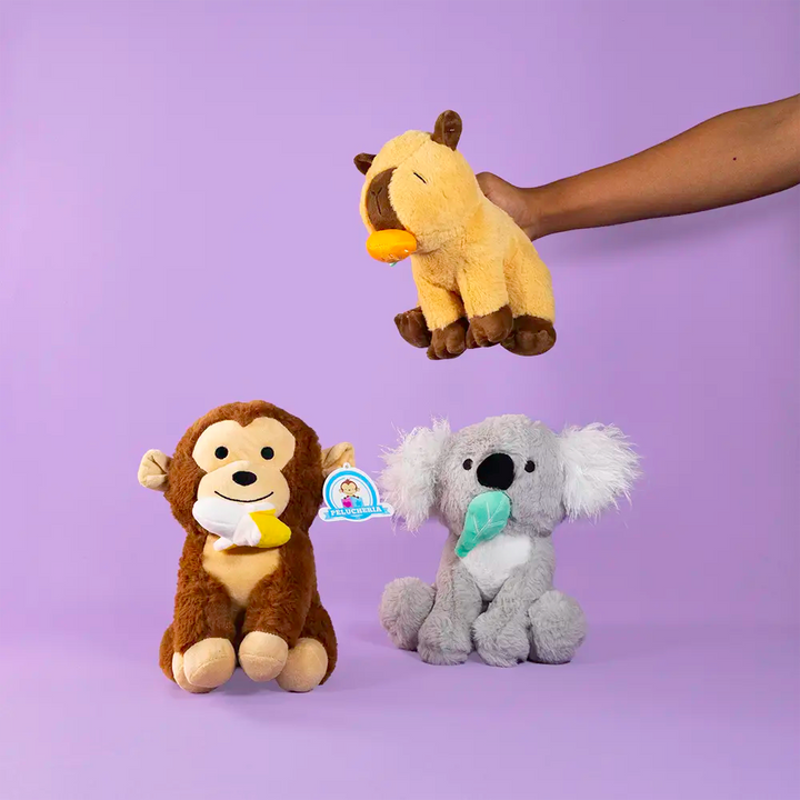 Set de 12 Piezas Animales de peluche Colección Antojitos 22 cm