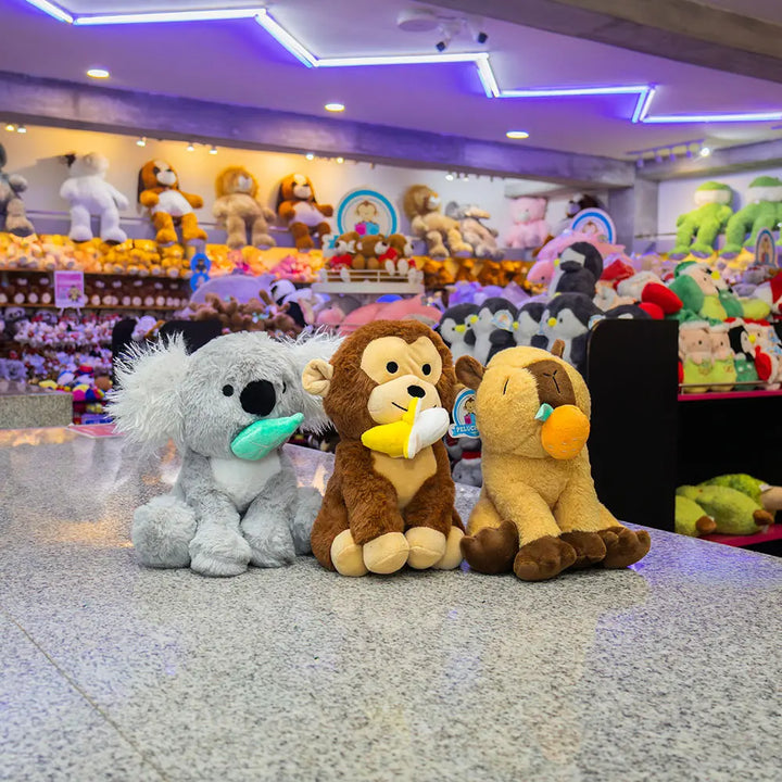 Set de 12 Piezas Animales de peluche Colección Antojitos 22 cm