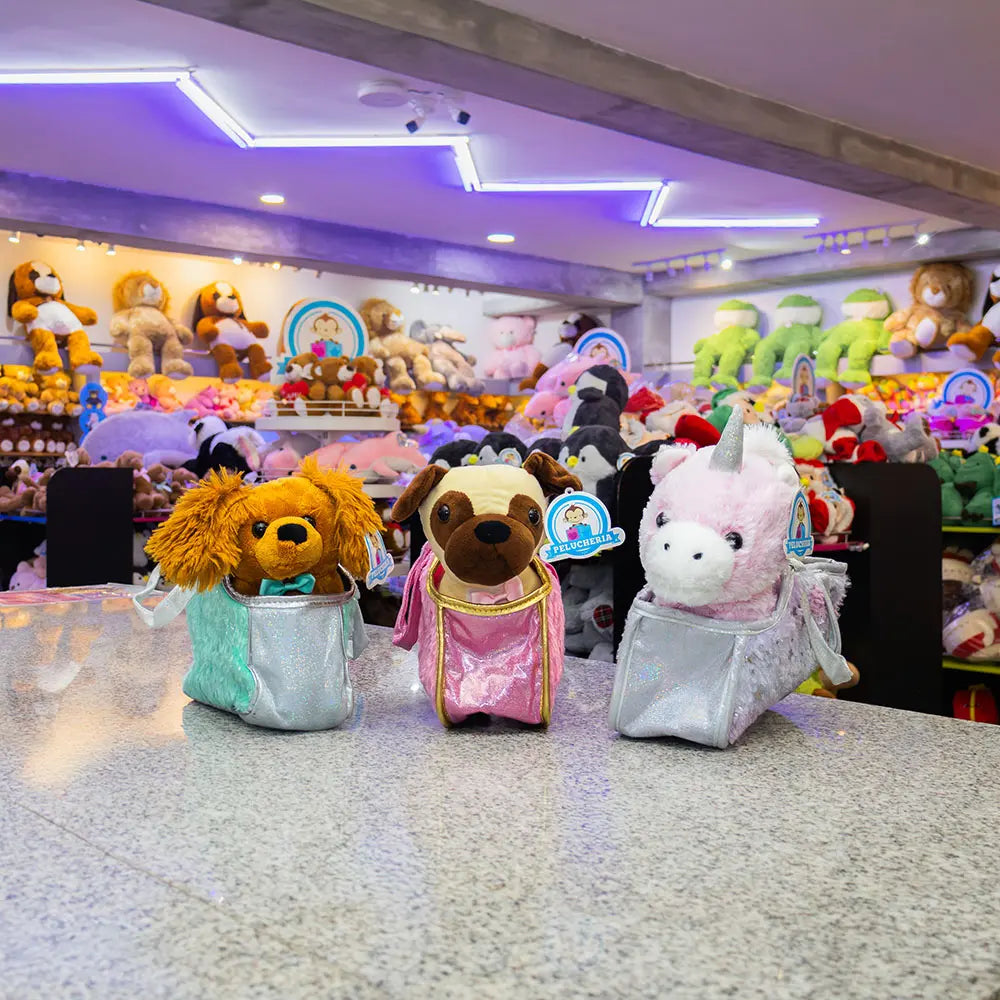 Set de 12 Piezas Animales de peluche Colección Baggies 23 cm