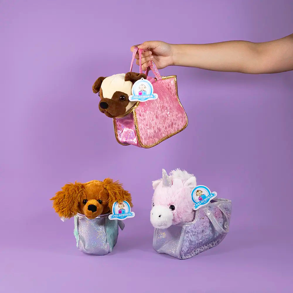 Set de 12 Piezas Animales de peluche Colección Baggies 23 cm