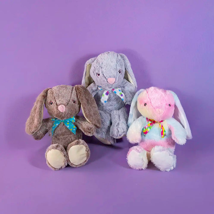 Set de 3 piezas Conejos de peluche Clásico 27 cm