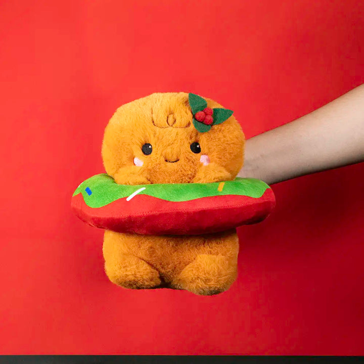 Galleta Gingerbread con dona de peluche Navideña 22 cm