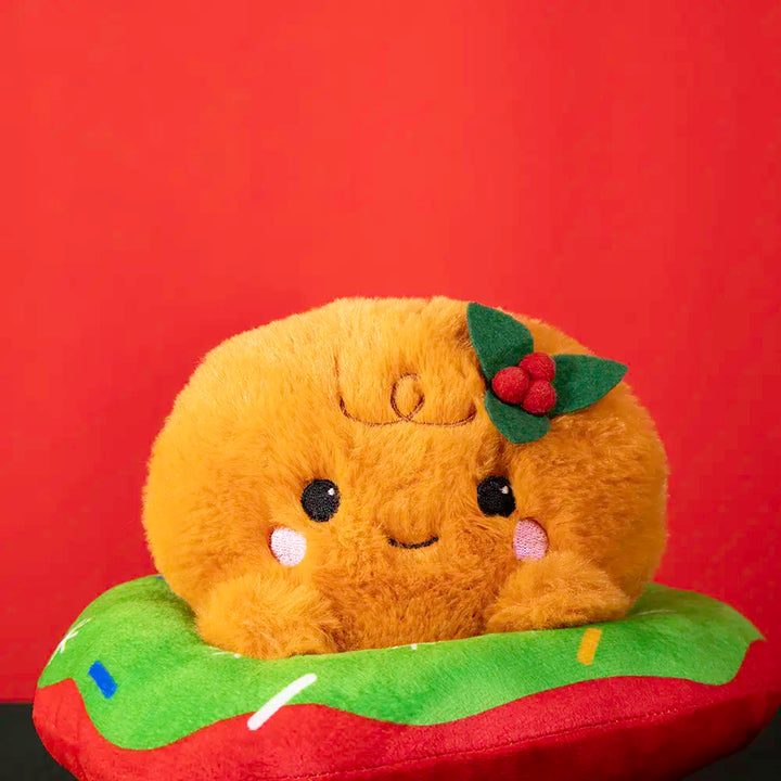 Galleta Gingerbread con dona de peluche Navideña 22 cm