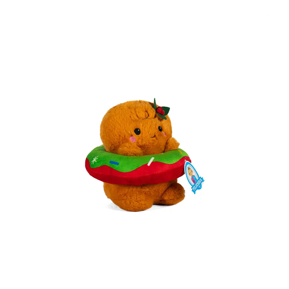 Galleta Gingerbread con dona de peluche Navideña 22 cm