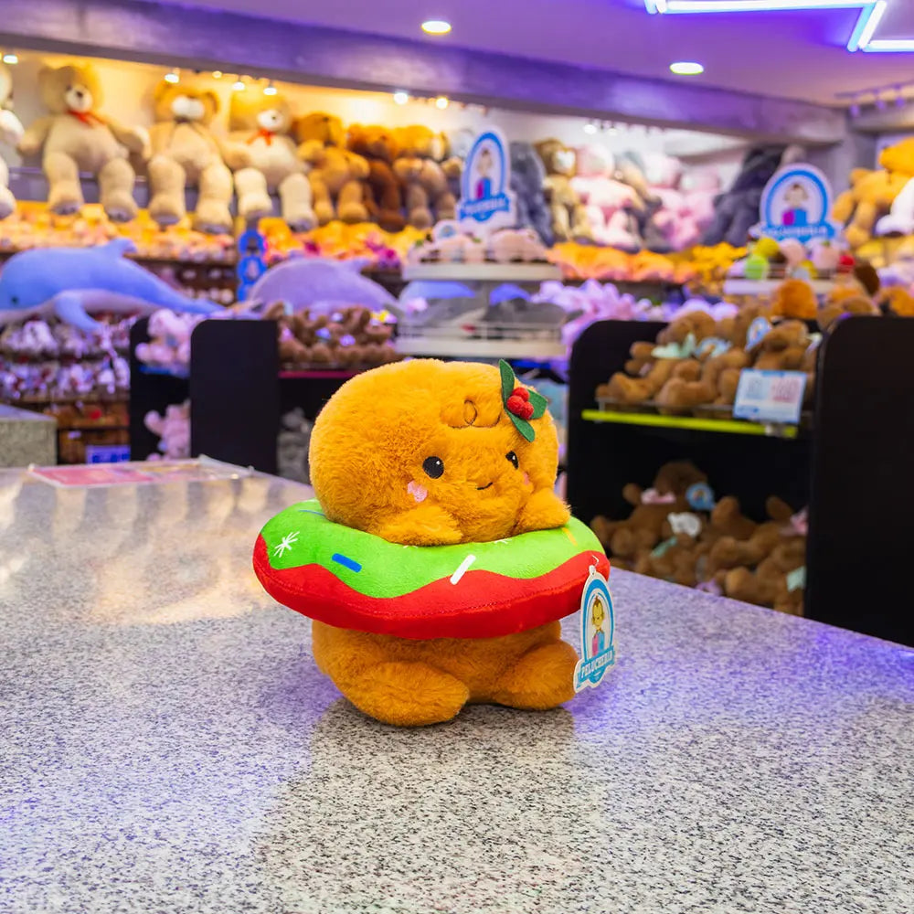 Galleta Gingerbread con dona de peluche Navideña 22 cm
