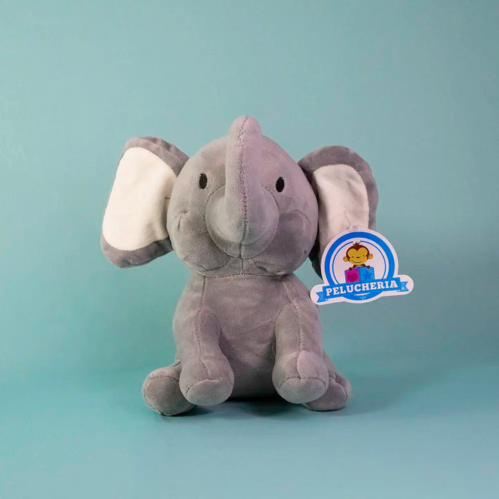 Elefante de peluche gris 24 cm