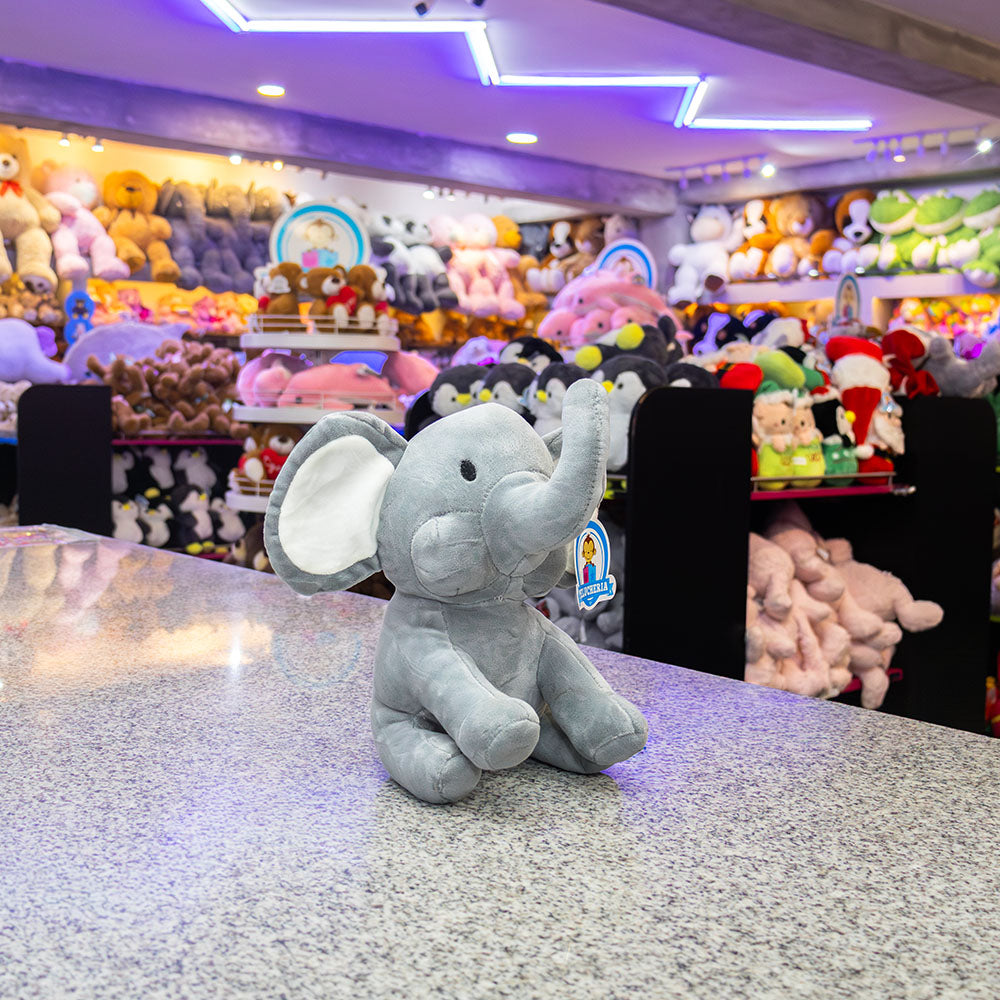 Elefante de peluche gris 24 cm