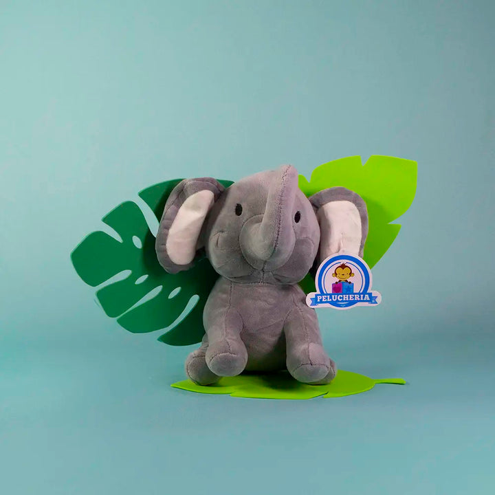 Elefante de peluche gris 24 cm