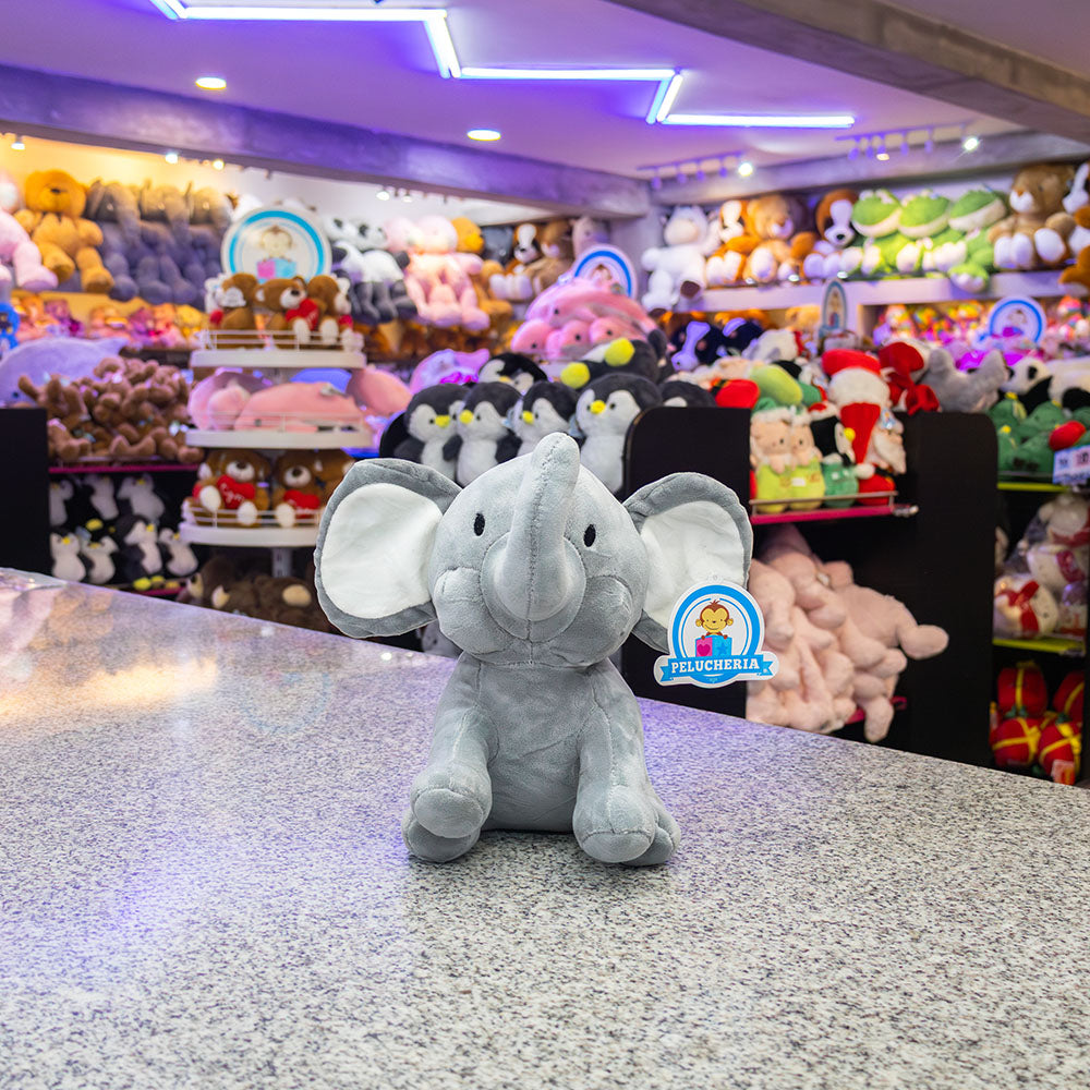 Elefante de peluche gris 24 cm