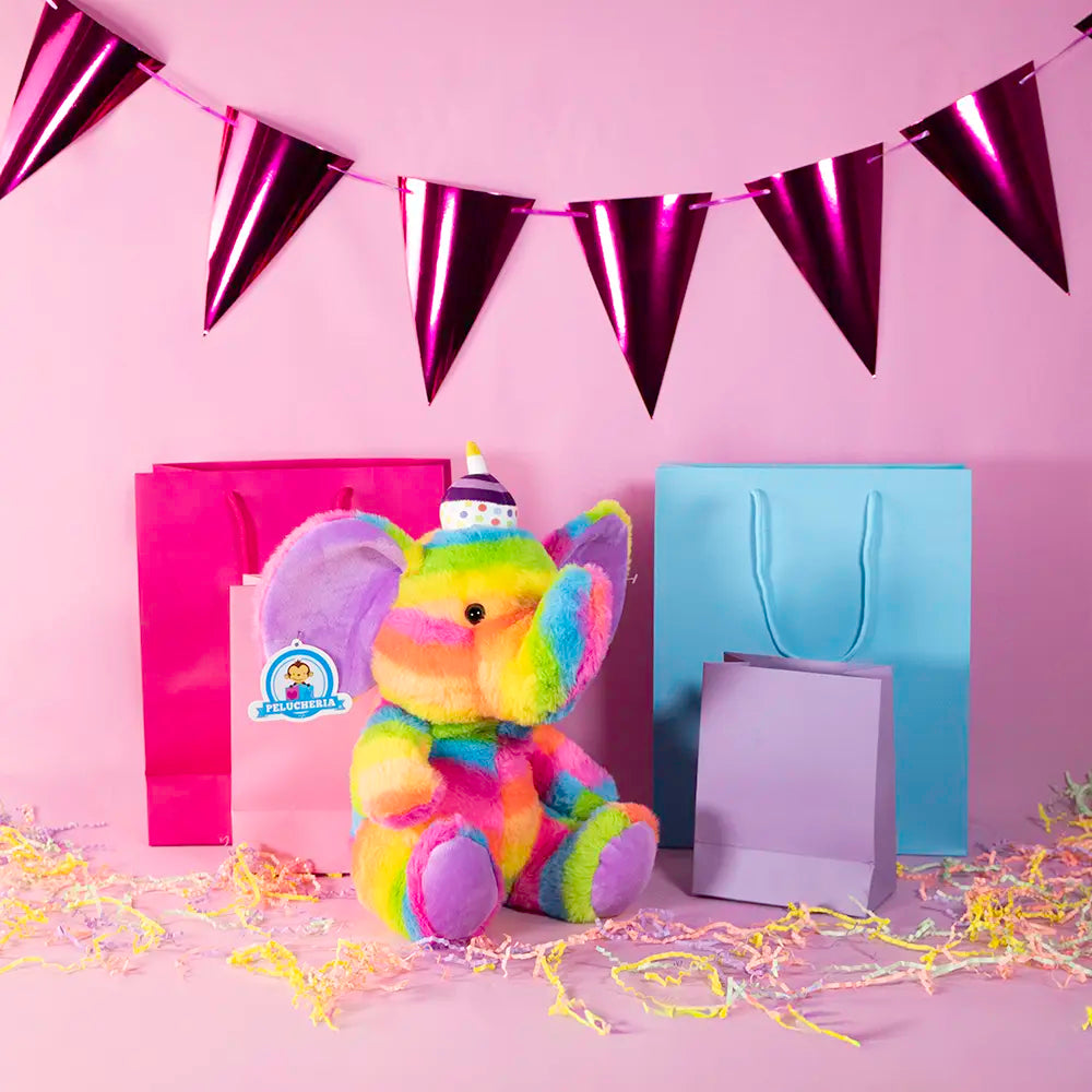 Elefante de peluche HBD 28 cm