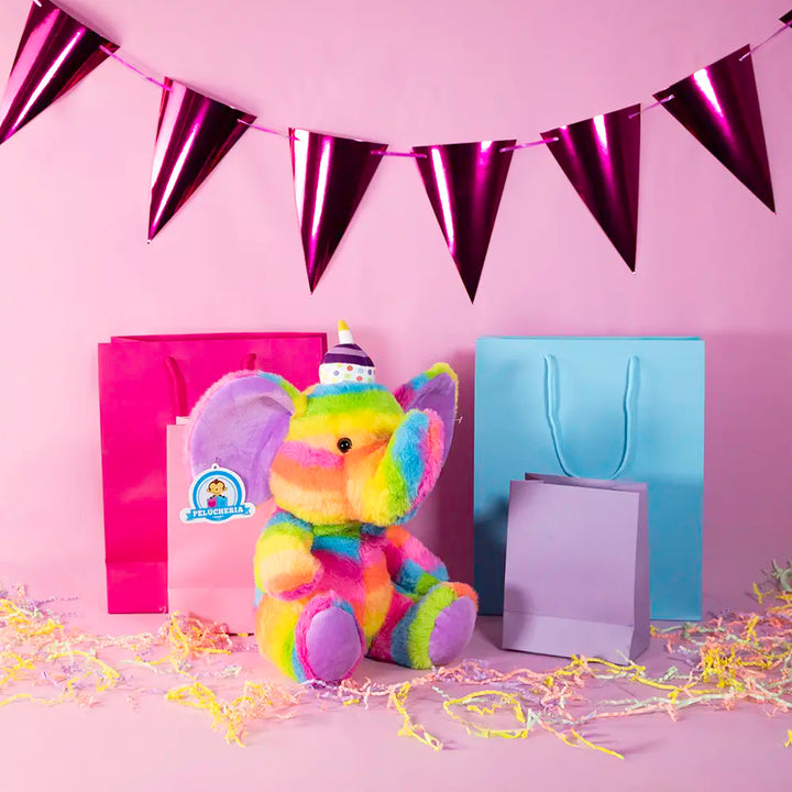 Elefante de peluche HBD 28 cm