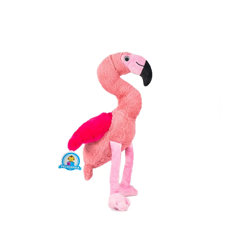 Flamingo de peluche Vegas 35 cm, peluches marinos, aves de peluche. Color rosa