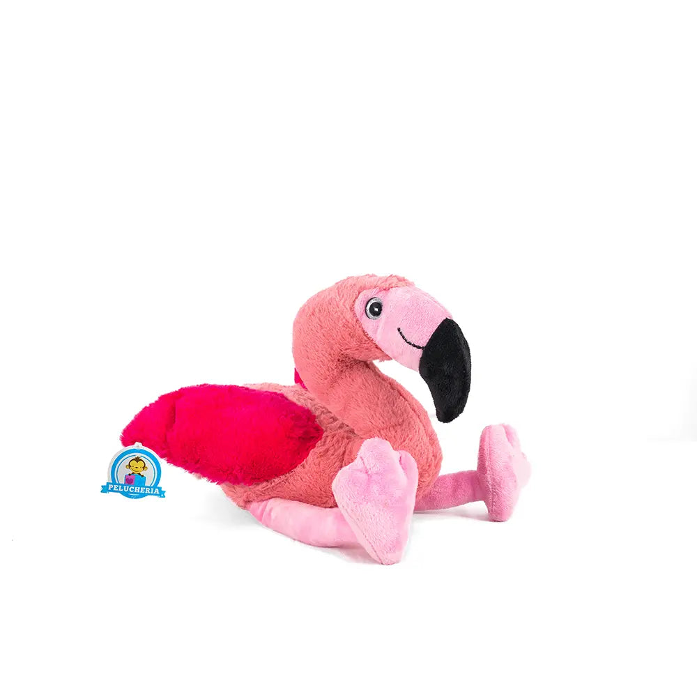 Flamingo de peluche Vegas 35 cm, peluches marinos, aves de peluche. Color rosa