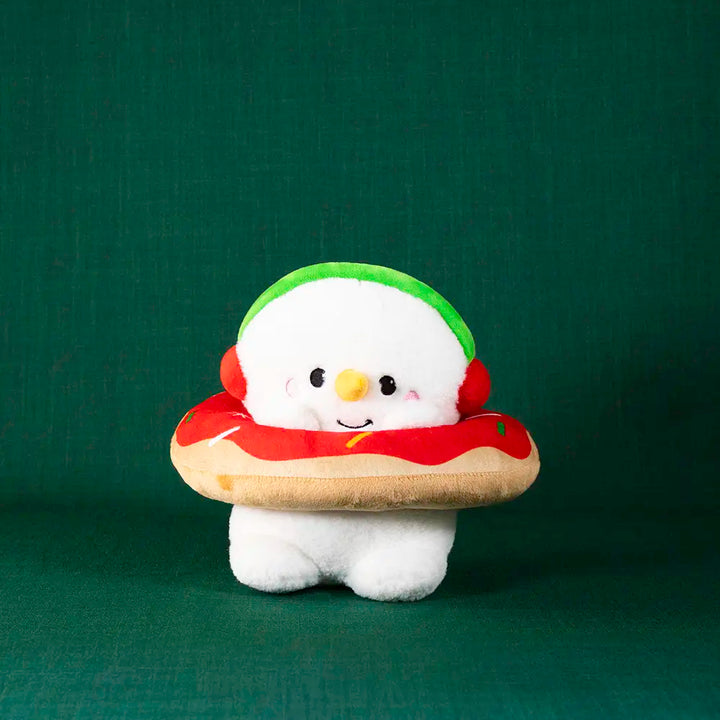 Mono de nieve de peluche con dona Frosty Navideña 22 cm