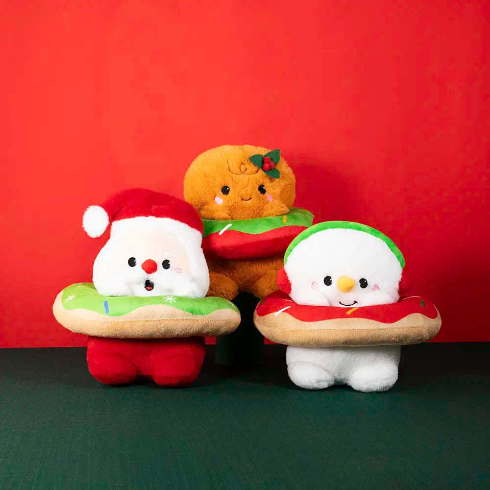 Mono de nieve de peluche con dona Frosty Navideña 22 cm