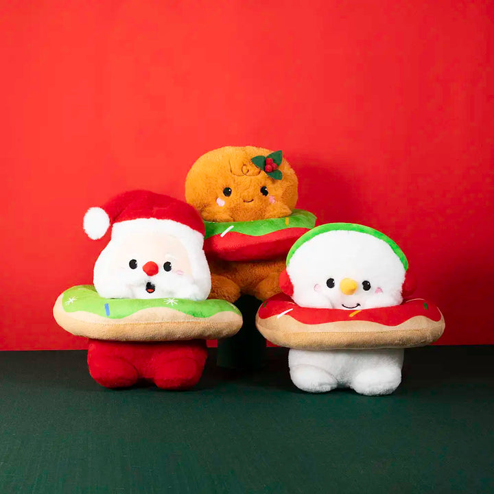 Mono de nieve de peluche con dona Frosty Navideña 22 cm