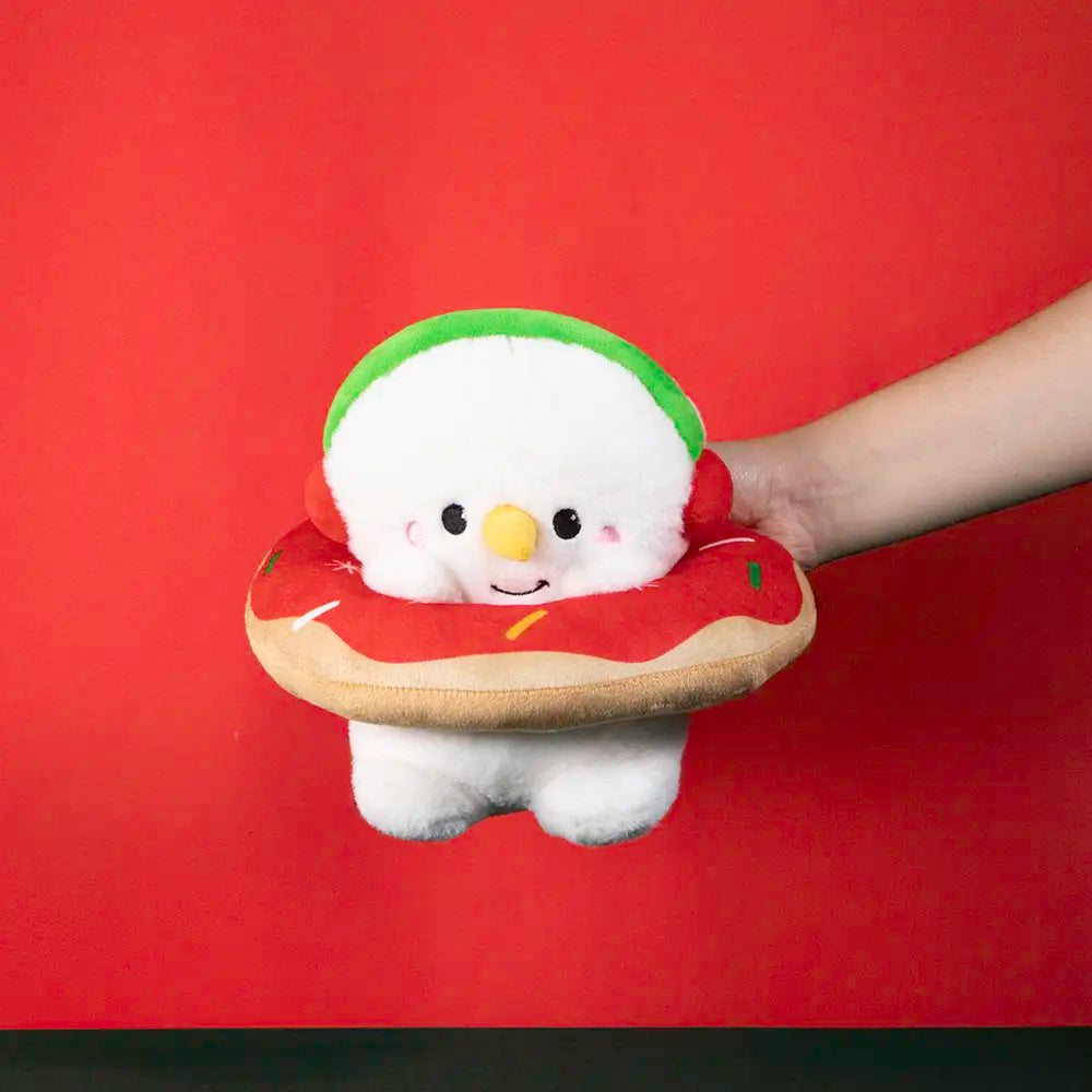 Mono de nieve de peluche con dona Frosty Navideña 22 cm