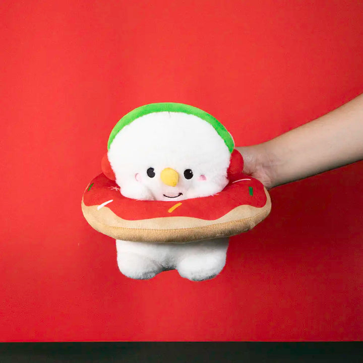 Mono de nieve de peluche con dona Frosty Navideña 22 cm