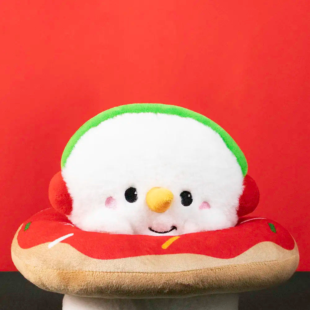 Mono de nieve de peluche con dona Frosty Navideña 22 cm