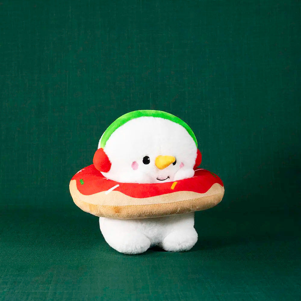 Mono de nieve de peluche con dona Frosty Navideña 22 cm