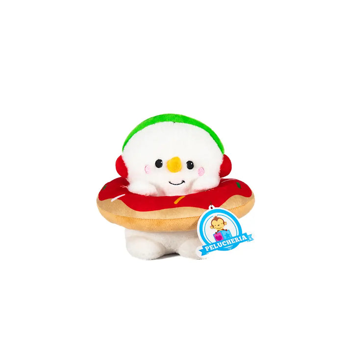 Mono de nieve de peluche con dona Frosty Navideña 22 cm