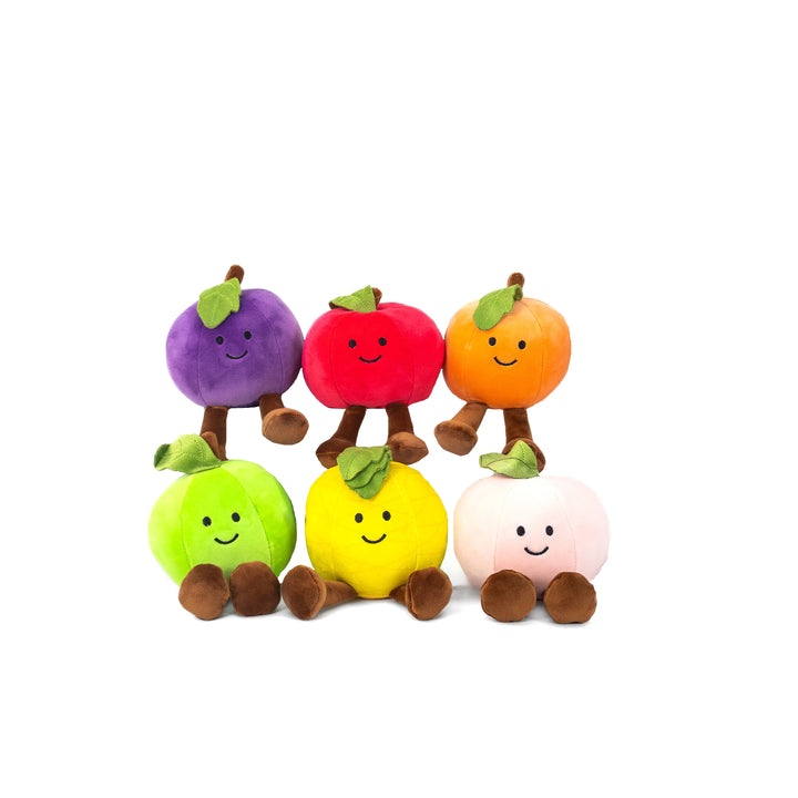 Set de 6 Piezas Frutitas de peluche 13 cm