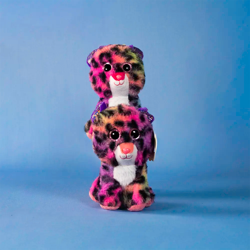 Set de 12 Piezas Jaguar de peluche Multicolor Titi 15 cm