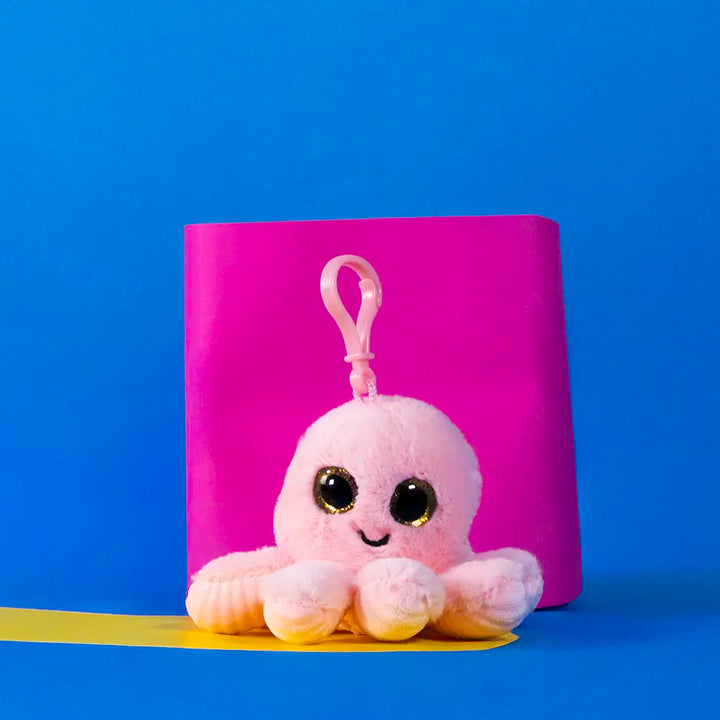 Pulpos de peluche, llaveros de peluche para coleccionar, regalar y decorar. Colores pasteles, rosa, azul, morado y blanco