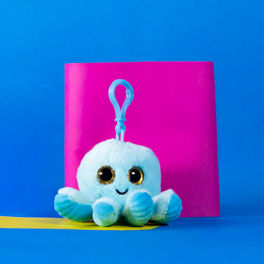 Pulpos de peluche, llaveros de peluche para coleccionar, regalar y decorar. Colores pasteles, rosa, azul, morado y blanco