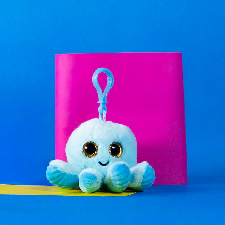 Pulpos de peluche, llaveros de peluche para coleccionar, regalar y decorar. Colores pasteles, rosa, azul, morado y blanco