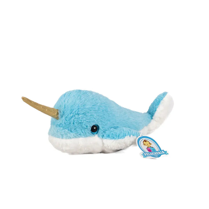 Narwhale de peluche Blue 36 cm