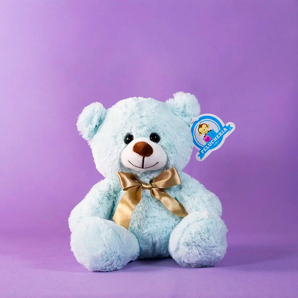 Oso de peluche azul abrazable, perfecto como regalo, decoraciones, eventos,  baby showers y fiestas. 