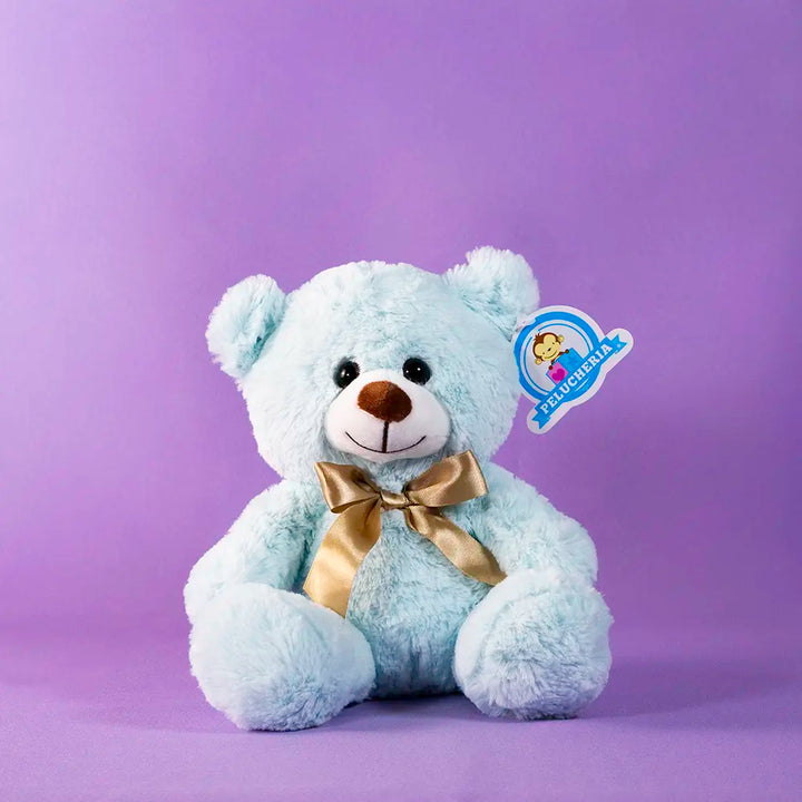 Oso de peluche azul abrazable, perfecto como regalo, decoraciones, eventos,  baby showers y fiestas. 
