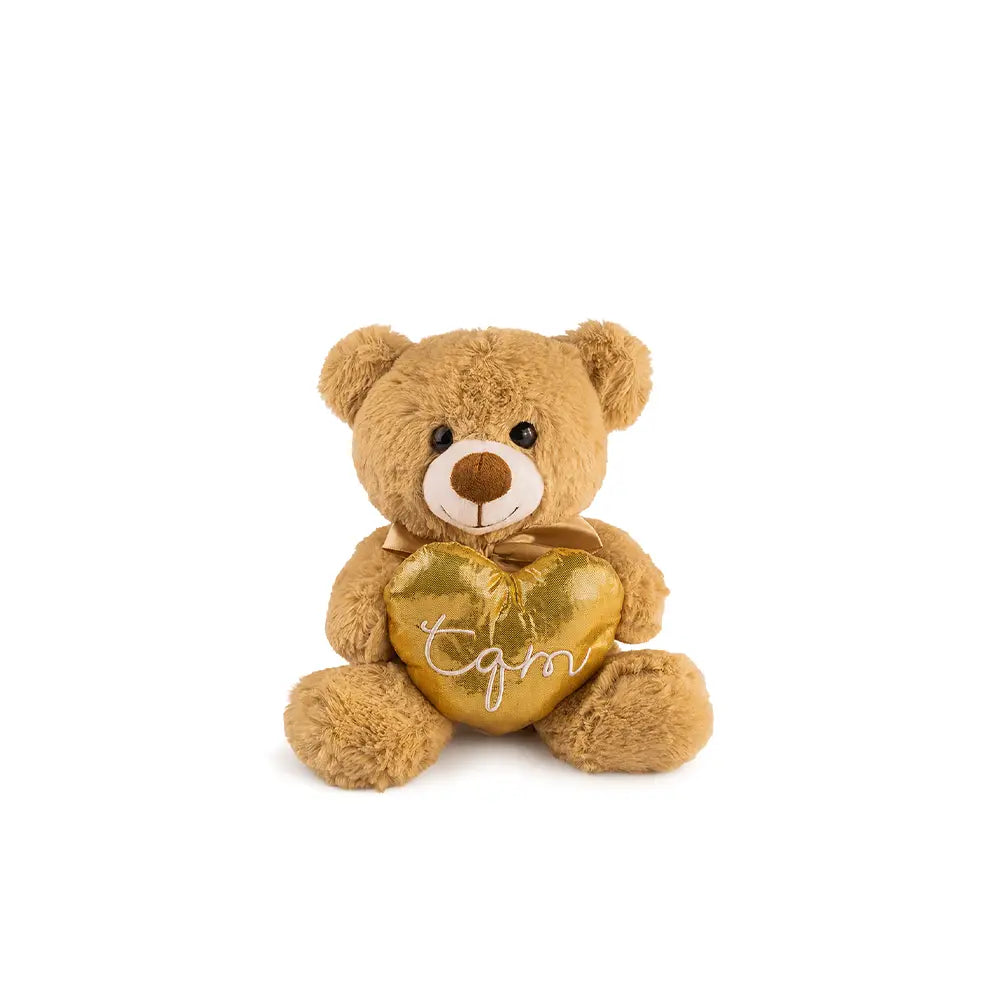 Set de 12 Piezas Oso de peluche Teo Corazón 25cm