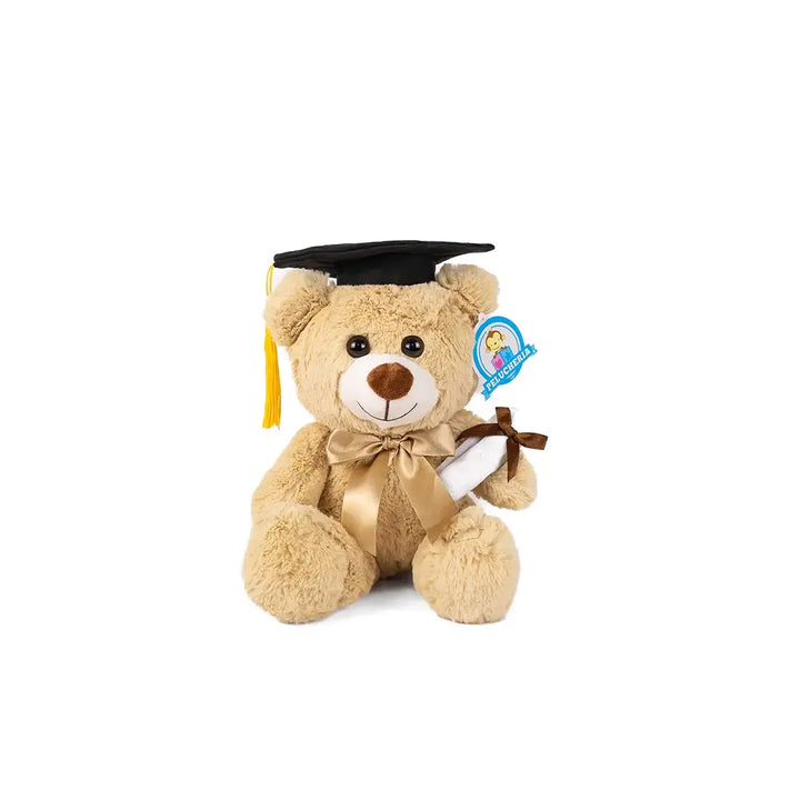 Set de 12 Piezas Oso de peluche Teo Graduación 25cm
