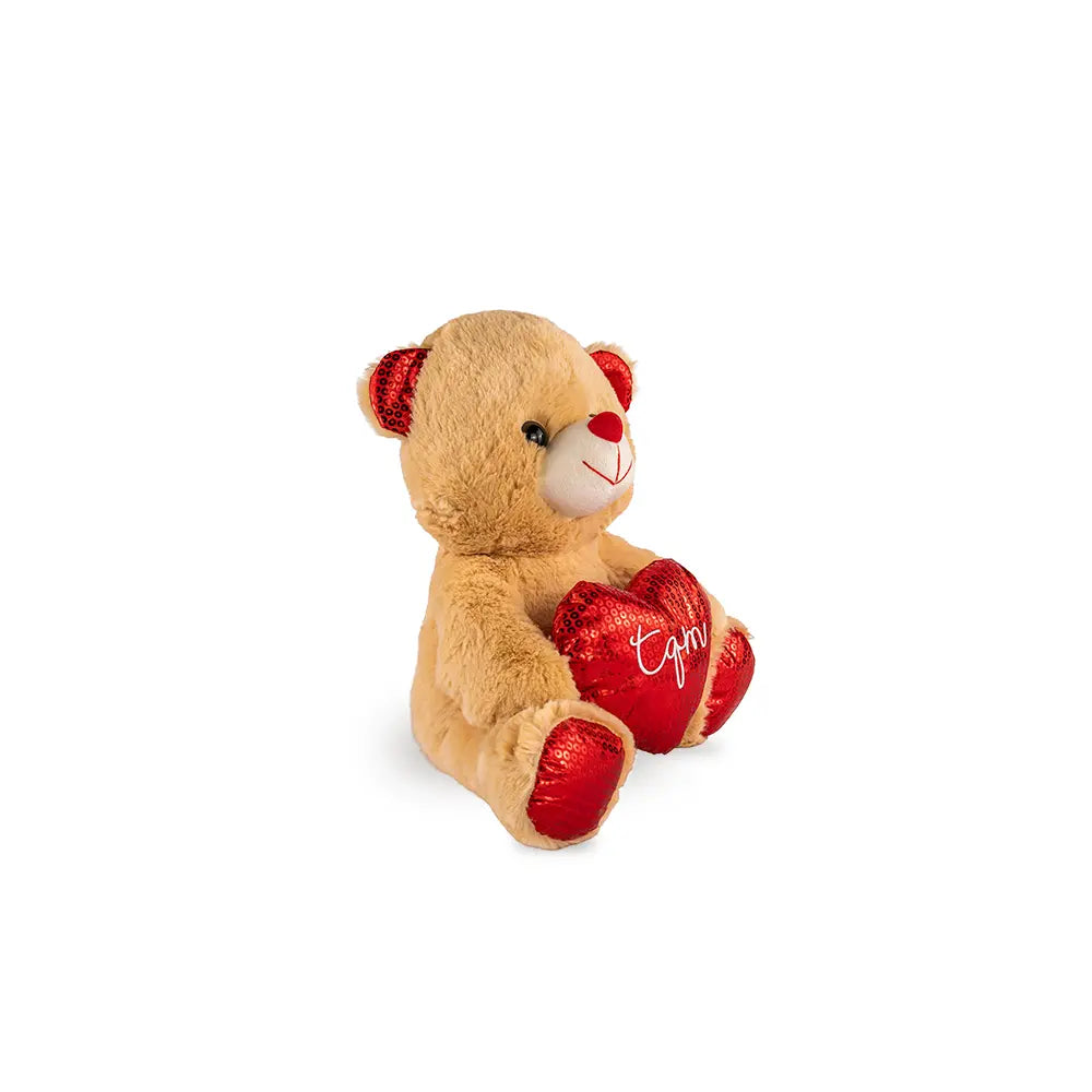 Oso de peluche TQM Vale Beige 30cm
