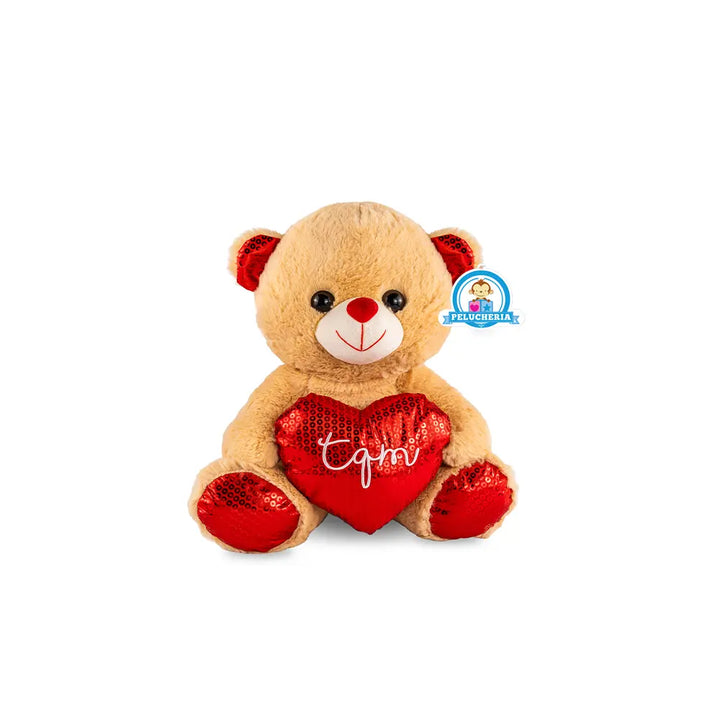 Oso de peluche TQM Vale Beige 30cm