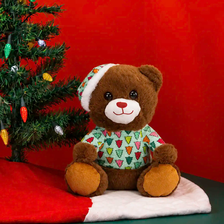 Oso de peluche Chocolate Winter Pijama Navidad 28 cm