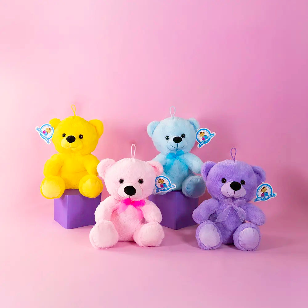 Set de 4 Piezas Osito de peluche Baby Colors 28 cm